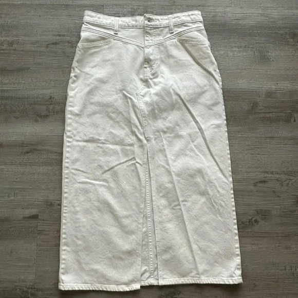 Lucky Brand denim skirt Sz 6/28 open front cool girls only - Picture 1 of 5